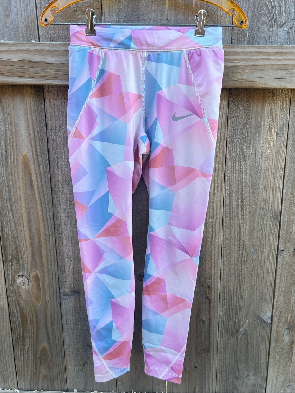 Nike Dri-FIT Running Leggings | Women’s XS | Pastel Geometric Print
